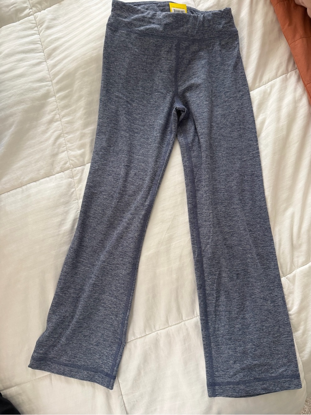 Primary Heathered Blue-Gray Flare Leggings